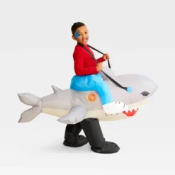 Kids' Shark Rider Inflatable Halloween Costume One Size Fits Most - Hyde And EEK! Boutiqueâ„¢